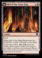 Matte Finish The Lost Caverns of Ixalan Idol of the Deep King // Sovereign's Macuahuitl ( #155 )
