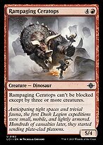 Matte Finish The Lost Caverns of Ixalan Rampaging Ceratops ( #162 )