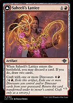 Matte Finish The Lost Caverns of Ixalan Saheeli's Lattice // Mastercraft Raptor ( #164 )