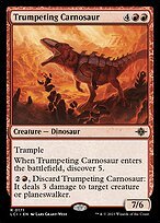 Matte Finish The Lost Caverns of Ixalan Trumpeting Carnosaur ( #171 )