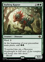 Matte Finish The Lost Caverns of Ixalan Hulking Raptor ( #191 )