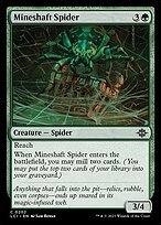 Matte Finish The Lost Caverns of Ixalan Mineshaft Spider ( #202 )