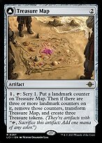 Matte Finish The Lost Caverns of Ixalan Treasure Map // Treasure Cove ( #267 )
