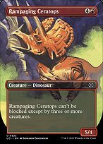 Matte Finish The Lost Caverns of Ixalan Rampaging Ceratops ( #322 )