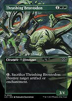 Matte Finish The Lost Caverns of Ixalan Thrashing Brontodon ( #329 )