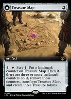 Matte Finish The Lost Caverns of Ixalan Treasure Map // Treasure Cove ( #391 )