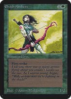 Matte Finish Limited Edition Alpha Elvish Archers ( #191 )