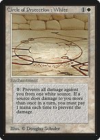 Glossy Finish Limited Edition Beta Circle of Protection: White ( #14 )