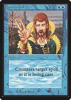 Glossy Finish Limited Edition Beta Counterspell ( #55 )