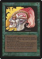 Glossy Finish Limited Edition Beta Llanowar Elves ( #211 )