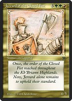 Glossy Finish Legends Jerrard of the Closed Fist ( #235 )