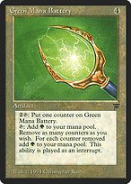 Glossy Finish Legends Green Mana Battery ( #279 )