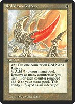 Glossy Finish Legends Red Mana Battery ( #291 )