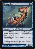 Matte Finish Lorwyn Silvergill Adept ( #86 )