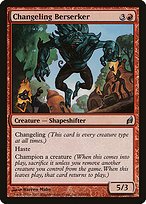 Matte Finish Lorwyn Changeling Berserker ( #160 )