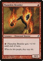 Matte Finish Lorwyn Flamekin Brawler ( #166 )