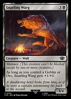 Glossy Finish The Lord of the Rings: Tales of Middle-earth Snarling Warg ( #109 )