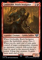 Glossy Finish The Lord of the Rings: Tales of Middle-earth Grishnákh, Brash Instigator ( #134 )