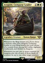 Glossy Finish The Lord of the Rings: Tales of Middle-earth Aragorn, Company Leader ( #191 )