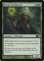 Matte Finish Magic 2010 Elvish Archdruid ( #176 )