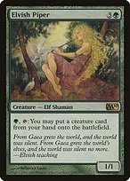 Matte Finish Magic 2010 Elvish Piper ( #177 )