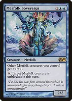 Glossy Finish Magic 2011 Merfolk Sovereign ( #65 )