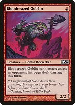 Glossy Finish Magic 2011 Bloodcrazed Goblin ( #125 )