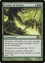 Glossy Finish Magic 2011 Leyline of Vitality ( #183 )