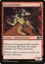 Matte Finish Magic 2015 Frenzied Goblin ( #142 )