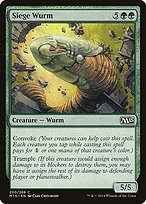 Matte Finish Magic 2015 Siege Wurm ( #200 )
