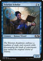 Glossy Finish Core Set 2019 Tolarian Scholar ( #80 )