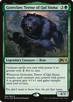 Glossy Finish Core Set 2019 Goreclaw, Terror of Qal Sisma ( #186 )
