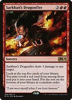 Glossy Finish Core Set 2019 Sarkhan's Dragonfire ( #298 )