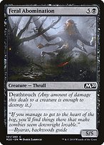 Glossy Finish Core Set 2020 Feral Abomination ( #101 )