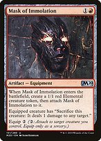Glossy Finish Core Set 2020 Mask of Immolation ( #151 )