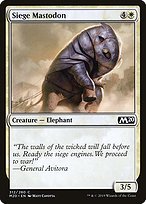 Glossy Finish Core Set 2020 Siege Mastodon ( #312 )