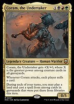 Glossy Finish Modern Horizons 3 Commander Coram, the Undertaker ( #7 )