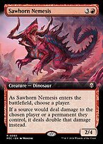 Glossy Finish Modern Horizons 3 Commander Sawhorn Nemesis ( #60 )