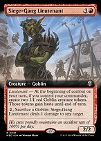 Glossy Finish Modern Horizons 3 Commander Siege-Gang Lieutenant ( #61 )