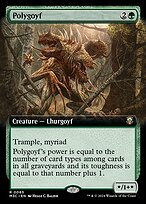 Glossy Finish Modern Horizons 3 Commander Polygoyf ( #65 )