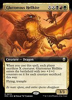 Glossy Finish Modern Horizons 3 Commander Gluttonous Hellkite ( #73 )