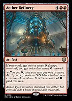 Glossy Finish Modern Horizons 3 Commander Aether Refinery ( #106 )