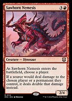 Glossy Finish Modern Horizons 3 Commander Sawhorn Nemesis ( #112 )