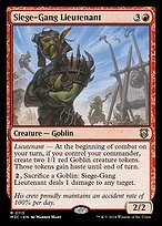 Glossy Finish Modern Horizons 3 Commander Siege-Gang Lieutenant ( #113 )