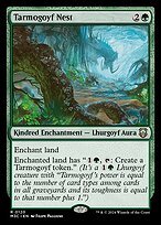Glossy Finish Modern Horizons 3 Commander Tarmogoyf Nest ( #120 )