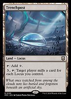 Glossy Finish Modern Horizons 3 Commander Trenchpost ( #135 )