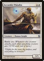 Glossy Finish Mirrodin Besieged Accorder Paladin ( #1 )