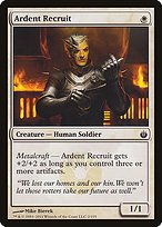 Glossy Finish Mirrodin Besieged Ardent Recruit ( #2 )