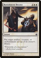 Glossy Finish Mirrodin Besieged Banishment Decree ( #3 )
