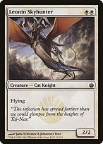 Glossy Finish Mirrodin Besieged Leonin Skyhunter ( #11 )